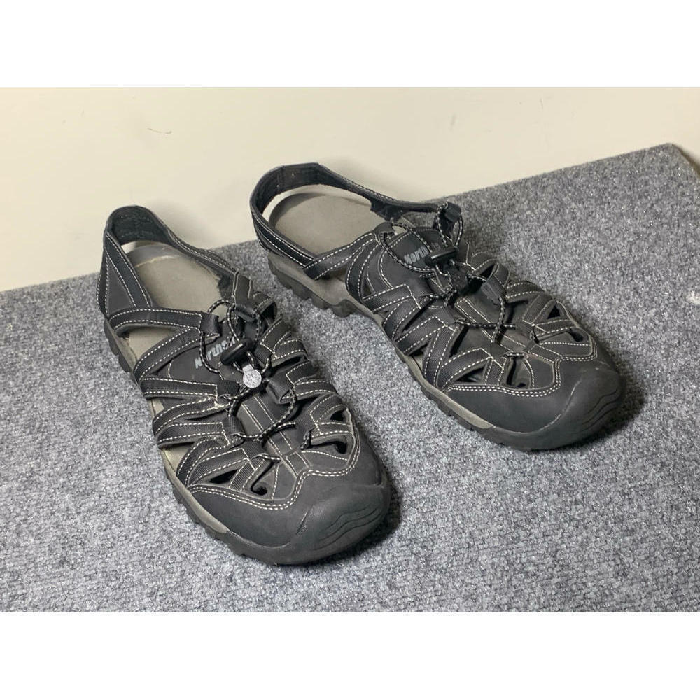 Northside mens sports/athletic sandal, black with gray and white trim, size 11 - Picture 2 of 8